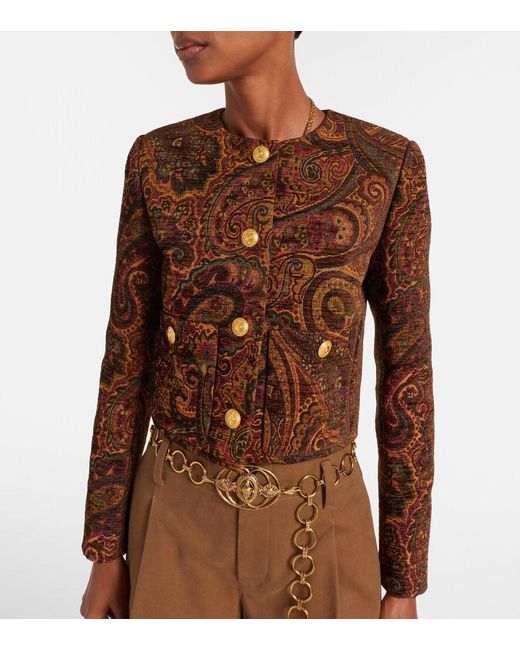 Chloé Brown Patterned Blazer