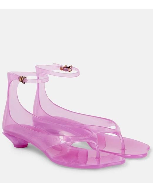 Chloé Pink Sandalen Jelly