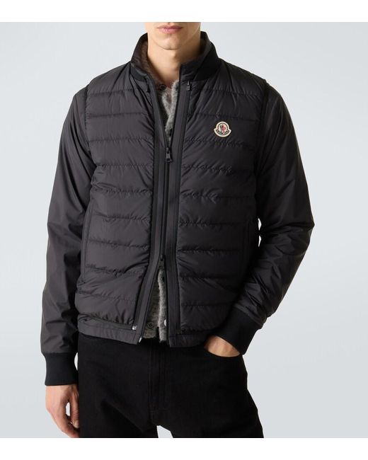 Moncler Black Verney Down-Paneled Jacket for men