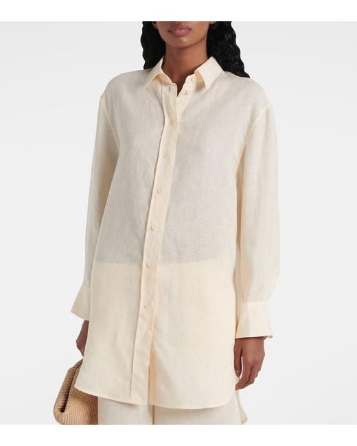 Eres White Mignonette Linen Shirt