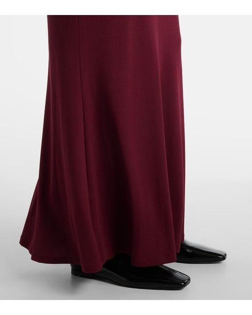 TOVE Purple Eleanor Halterneck Jersey Maxi Dress