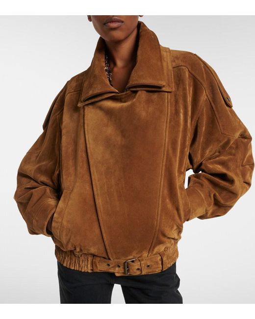 Saint Laurent Brown Suede Jacket