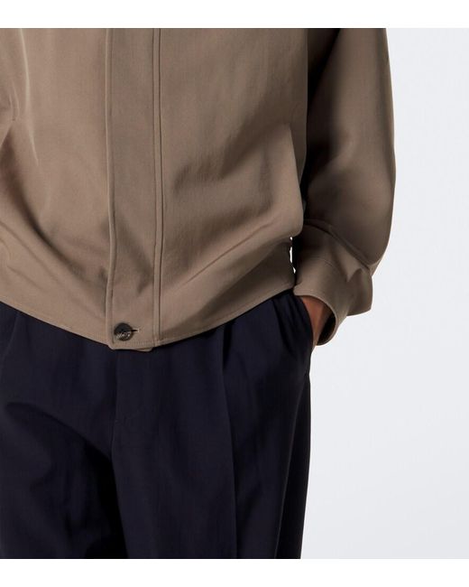 The Row Brown Osano Wool Blouson Jacket for men