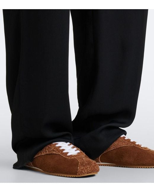 Bottega Veneta Brown Shot Suede Sneakers