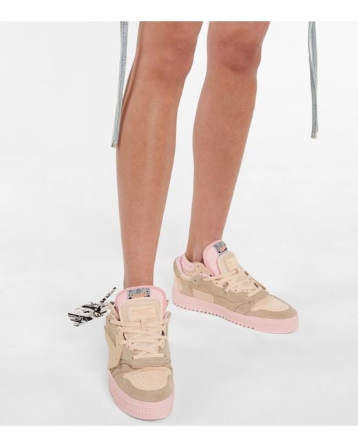 3.0 off court leather white pink