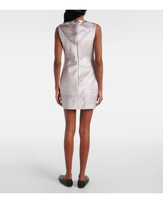 J.W. Anderson White Zip-Up Shift Dress