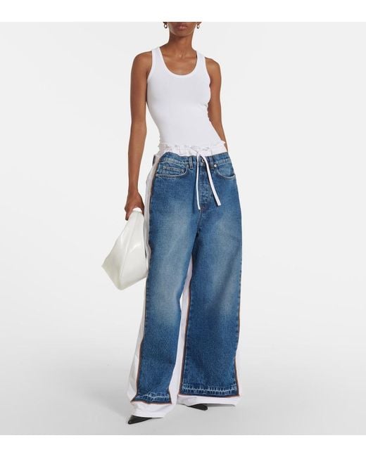 Jean Paul Gaultier Blue Wide-Leg Jeans