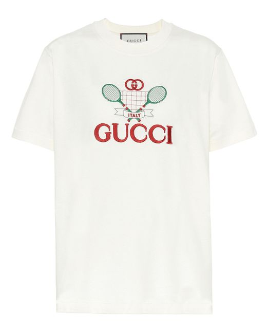 Gucci White Tennis T Shirt