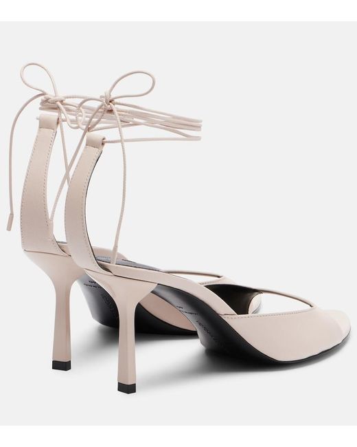 Victoria Beckham Metallic Eliza 75 Leather Sandals