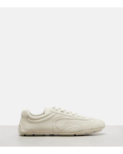Prada White Montecarlo Re-Edition 2005 Leather Sneakers