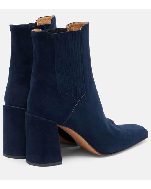 Gabriela Hearst Blue Luke Suede Ankle Boots
