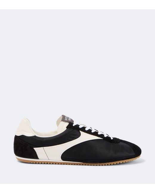 Bottega Veneta Black Shot Suede-Trimmed Sneakers for men