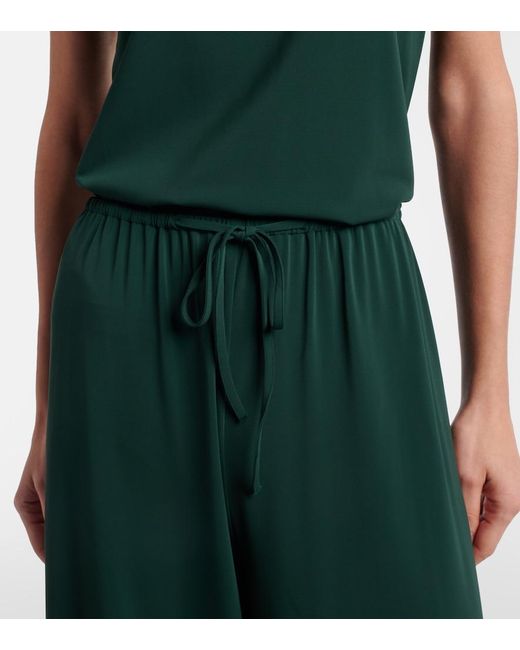 Eres Green Zelie Jersey Wide-Leg Pants