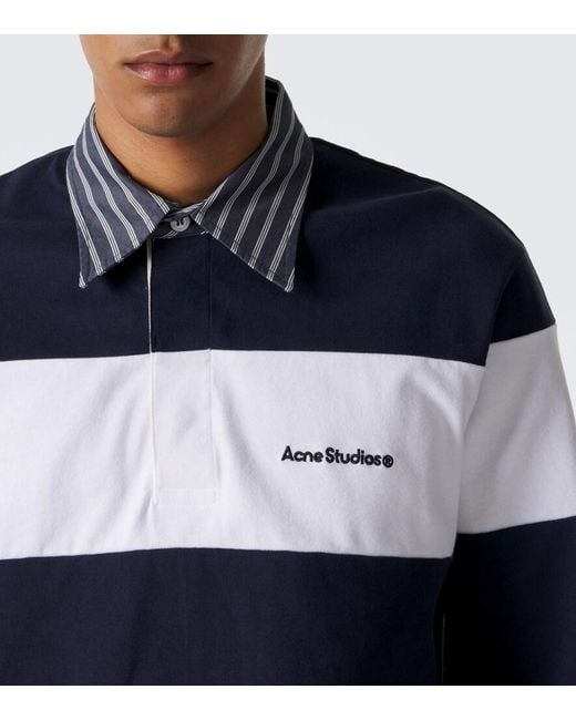 Pullover Polo di Acne in Blue da Uomo