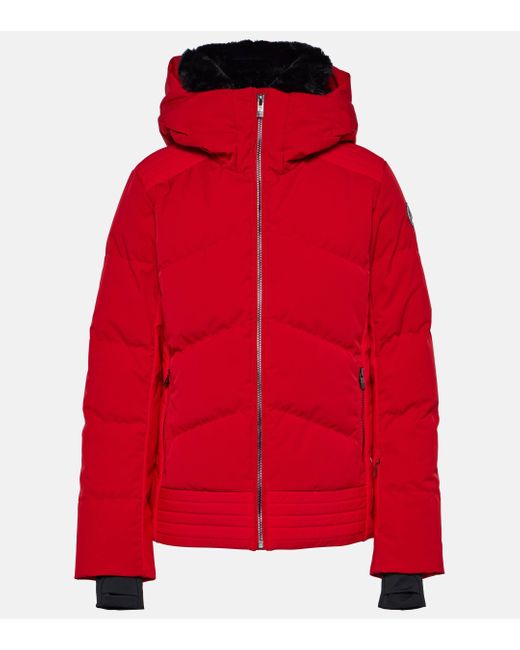 Fusalp Red Avery Quilted Ski Jacket