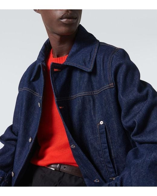 Wales Bonner Blue Shadow Denim Jacket for men