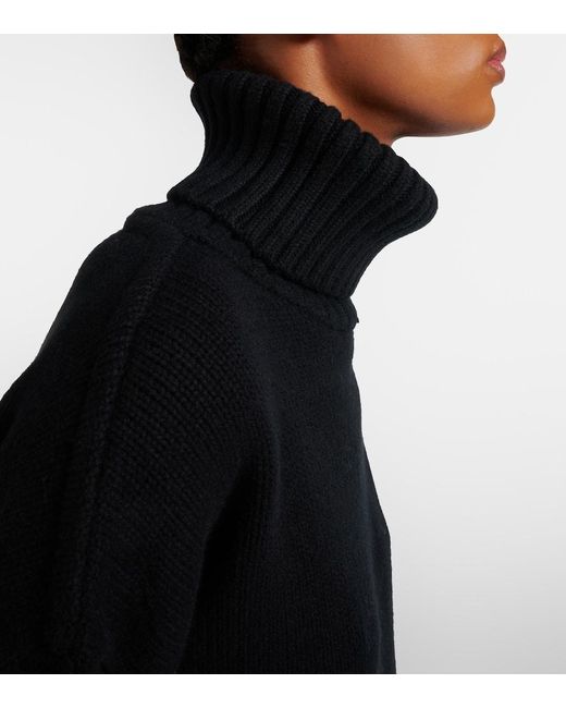 Extreme Cashmere Black N°434 Cashmere Turtleneck Sweater