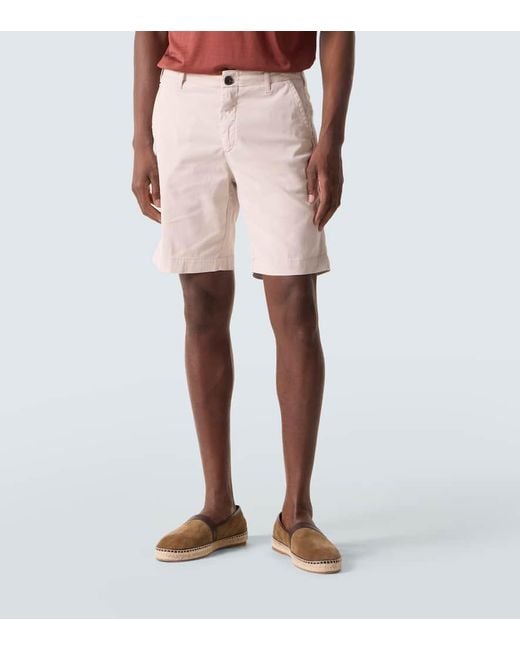 Vilebrequin White Gabardine Bermuda Shorts for men