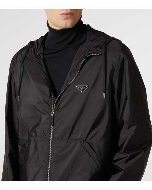 Chaqueta De Re-Nylon Prada de hombre de color Black