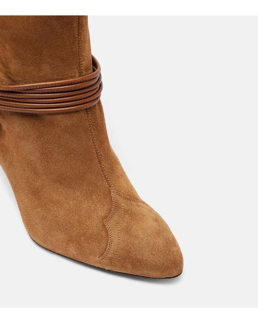 Isabel Marant Brown Lestany Suede Knee-High Boots