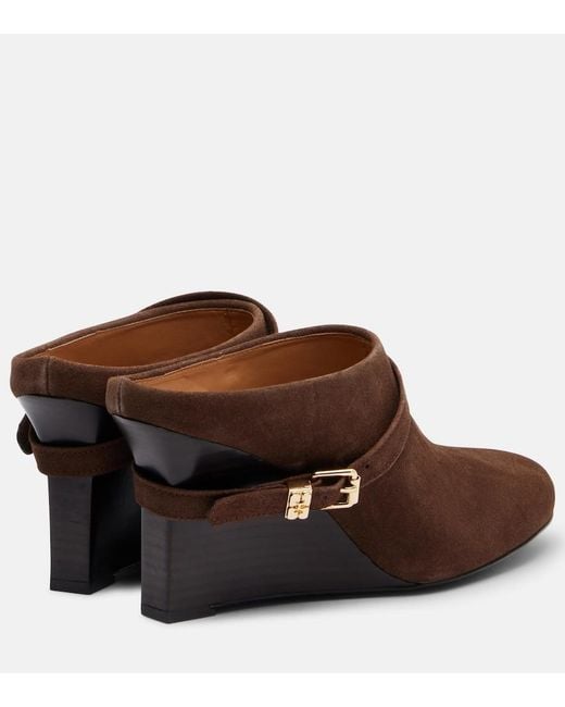 Ganni Brown Wedge Ankle Boots