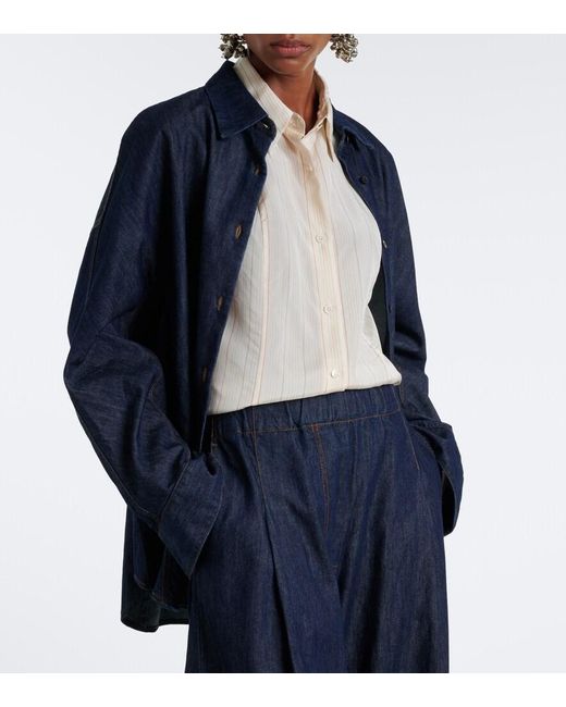 Dries Van Noten White Striped Shirt