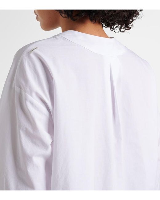 Max Mara White Yole Cotton Top