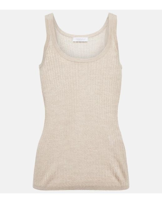 Gabriela Hearst Natural Nevin Cashmere And Silk Tank Top