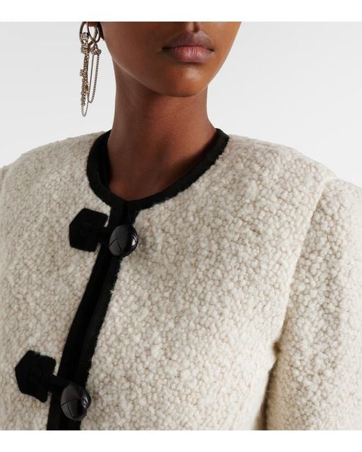 Isabel Marant White Gradilia Boucle Jacket