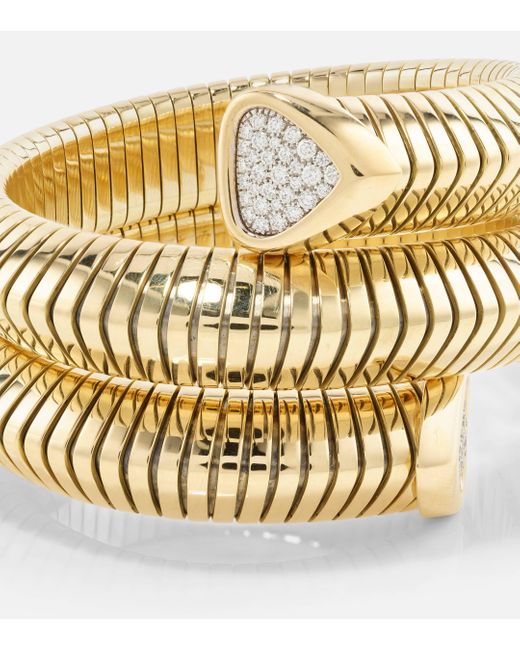 Bracelet Trisola Triple en or 18 ct et diamants Marina B en coloris Metallic