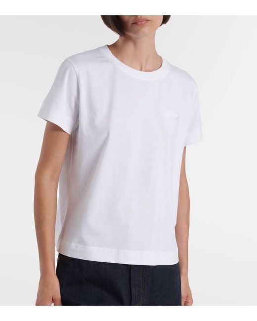 Givenchy White T-Shirt Aus Baumwoll-Jersey