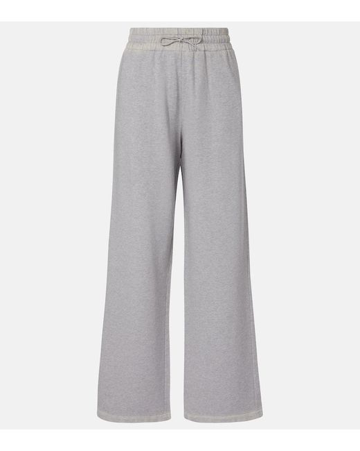 Pantalones Deportivos De Jersey De Algodon Prada de color Gray