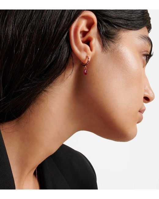 PERSÉE Pink Piercing 18Kt Single Earring With Ruby