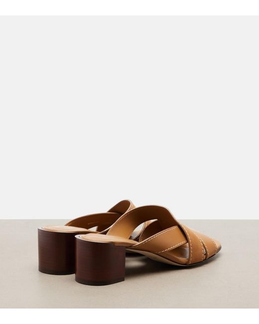 Tod's Brown Leather Sandals