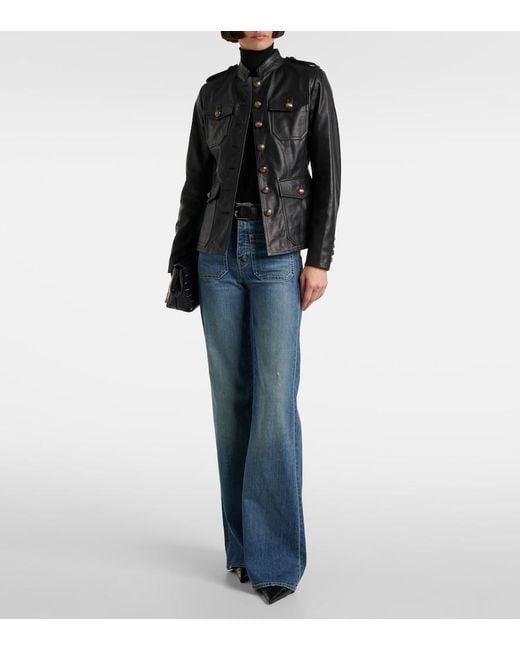 Nili Lotan Black Geraldine Leather Jacket