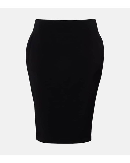Jupe Crayon A Taille Haute Saint Laurent en coloris Black