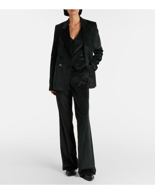 Gabriela Hearst Black Angela Cotton Corduroy Blazer