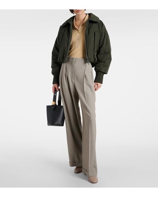 Tod's Gray Leather Mules
