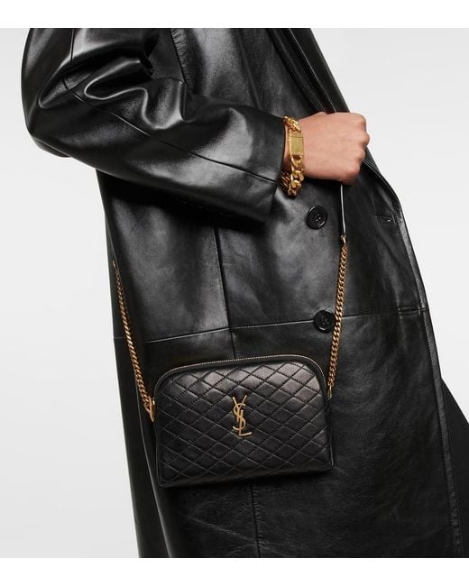 クラッチバッグ SAINT LAURENT GABY DOUBLE-FLAP CHAIN POUCH Saint Laurent Gaby Double Flap Pouch Clutch Bag - Bergdorf