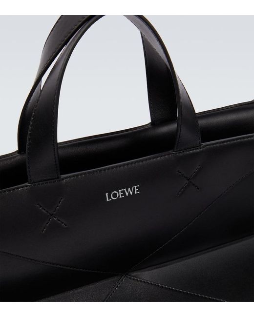 Loewe Weekender Puzzle Fold aus Leder in Black für Herren