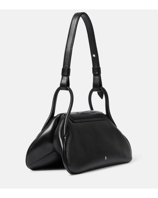 AMINA MUADDI Black Gemini Leather Shoulder Bag