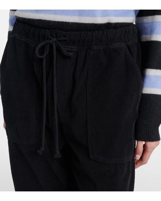 Pantalones De Pana De Algodon Velvet de color Blue