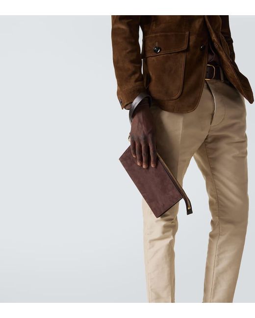 Tom Ford Etui Mini Aus Leder in Brown für Herren