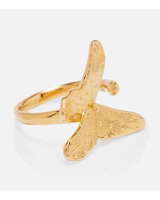 Oscar de la Renta Metallic Butterfly Ring