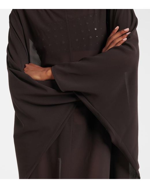 Staud Black Nour Chiffon Beach Dress