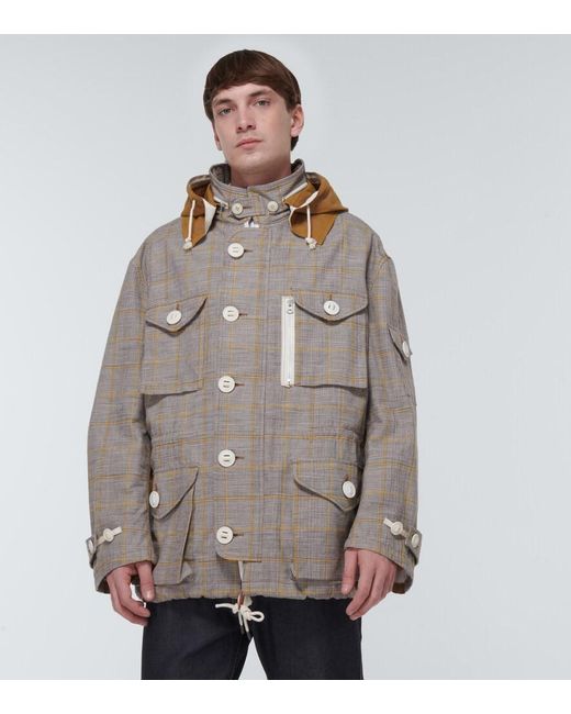 Junya Watanabe Gray Cotton Field Jacket for men