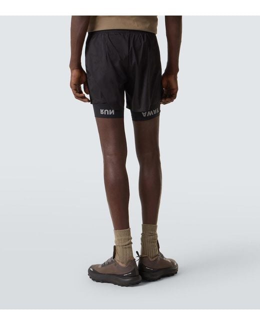 Satisfy Black Techsilk Running Shorts for men
