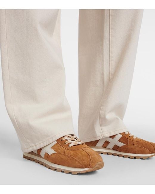 Hogan Brown 86Er Suede Sneakers
