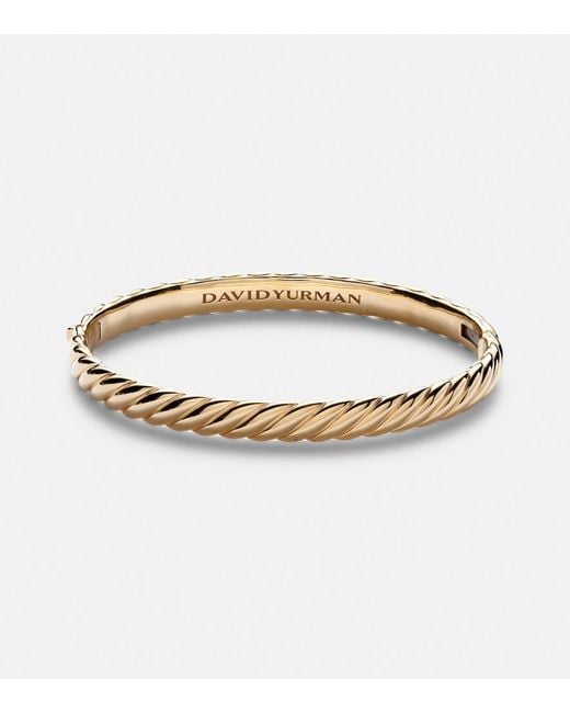 David Yurman Metallic Sculpted Cable 18Kt Bangle