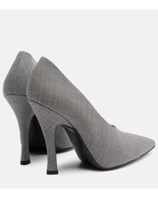 Magda Butrym Gray Twill Pumps